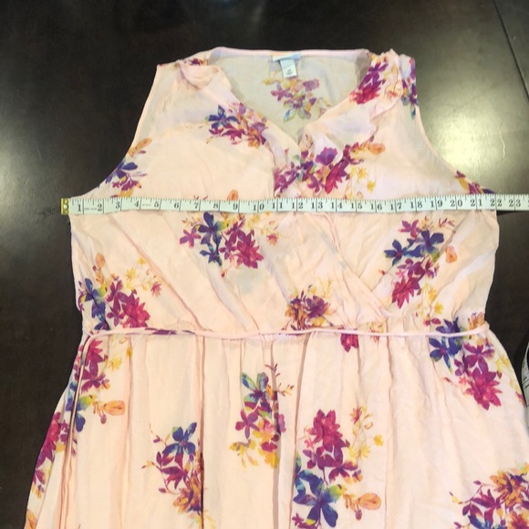 Ava & Viv Floral Pink High-Lo dress - Picture 10 of 12